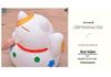 Large Maneki-neko Piggy Bank - Durable Coin Savings Jar for Adults and Kids