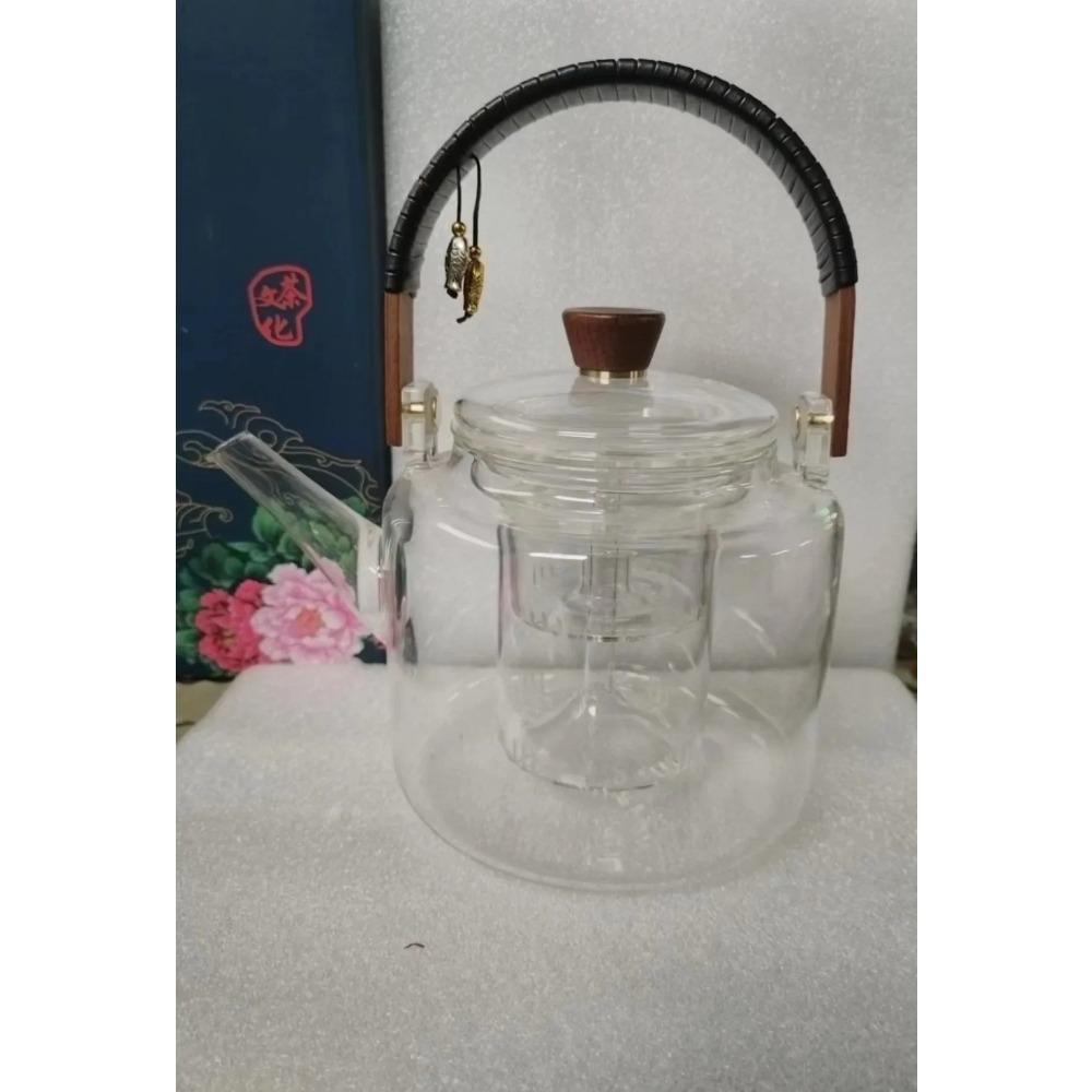 High Temperature Resistant High Borosilicate Glass Teapot Household Open Flame Electric Ceramic Stove Kettle Hot Water Teapot