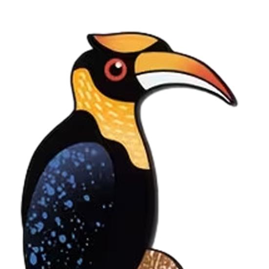 2 Stück Nashornvogel Tür Eckendekoration Dekorative Türrahmenaufsätze Abziehen und Aufkleben Kein Bohren Wasserdichte Wanddekoration für Innen Außen