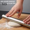 Hygienic Rolling Pin Pins, Stainless Steel Dough Roller, Essential Kitchen Utensil Lightweight Roller for Baking Pizza Dough, Pie, Cookie, Fondant,