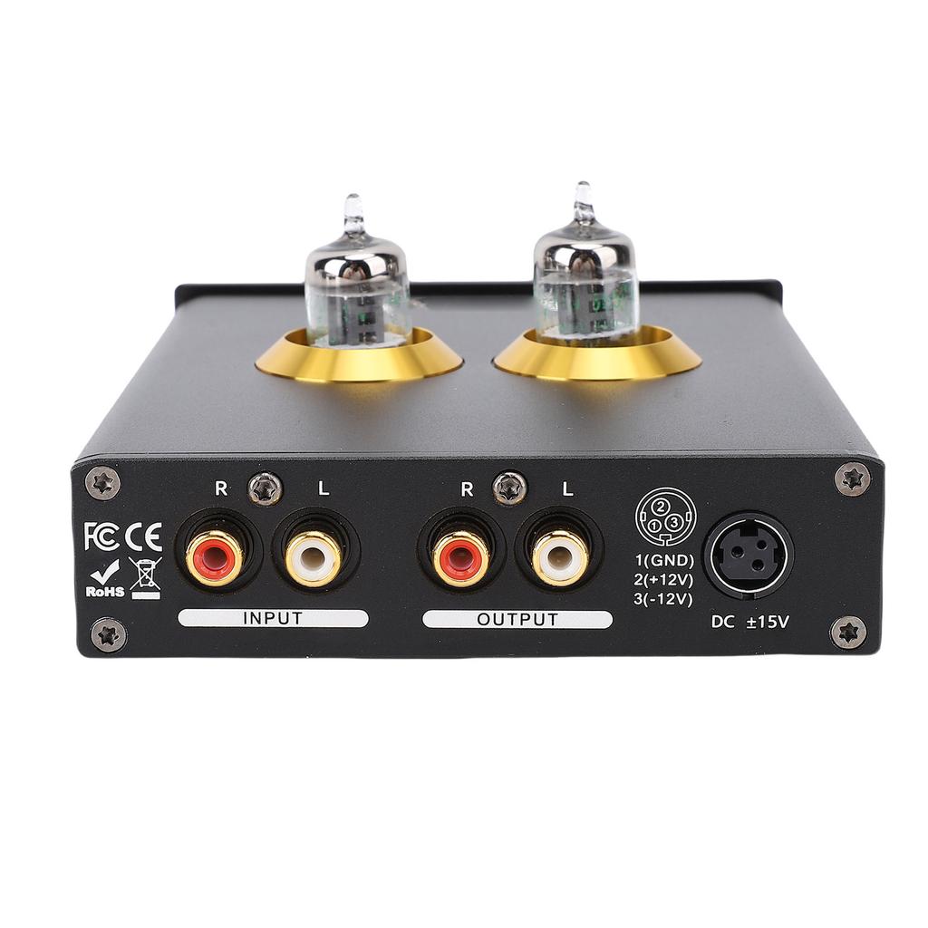HiFi Tube Preamplifier Audiophile Vacuum Tube Power Amplifier Preamplifier for Home Stereo Sound System EU Plug