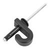 Dugout Plastic J Shape Hook Tail Deck Elastic Rope Hanging Buckle Aluminium Rivet Set