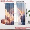 Flat Printing Curtains Without Rod Skyrainbowdream Curtain Versatile Polyester Decorations Set Of 2 Modern Made Washable