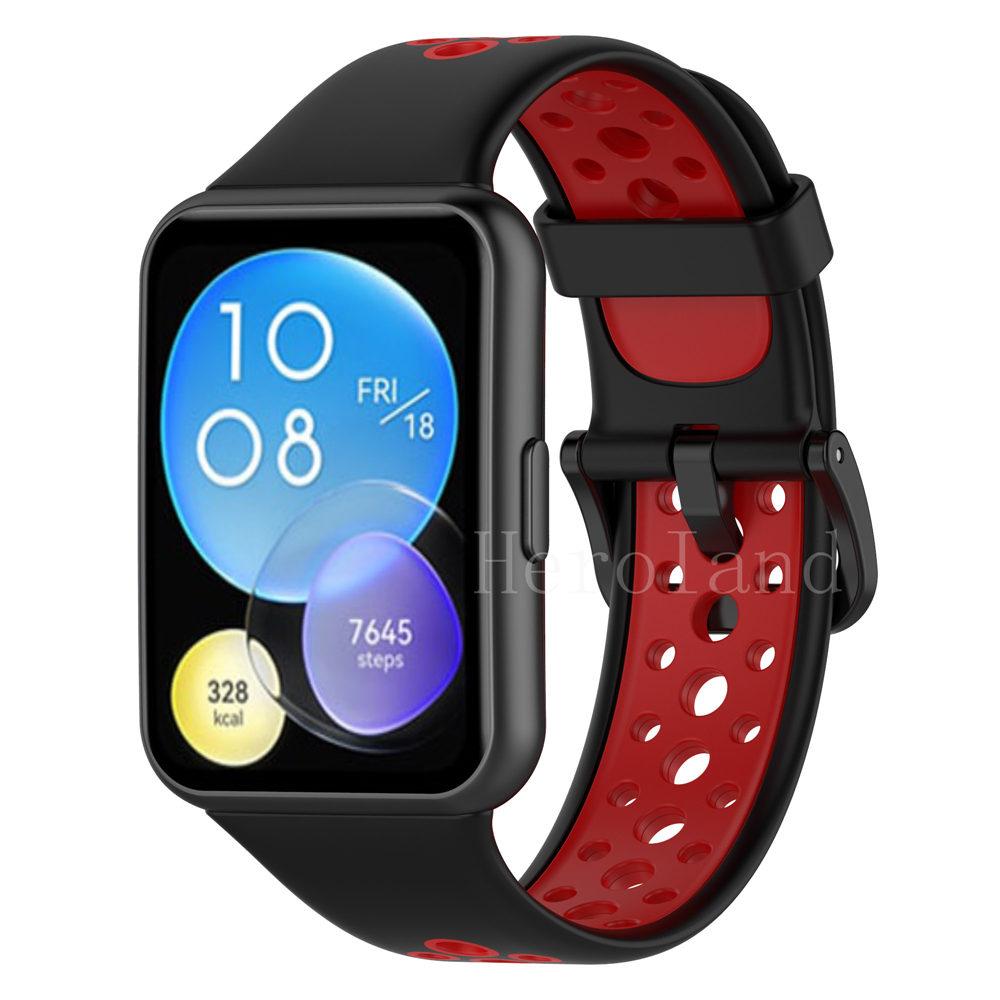 Sport Silicone Watchband For Huawei Watch Fit 2 StrapSmarwatch Wriststrap For Huawei Fit2 Belt Bracelet Accessories
