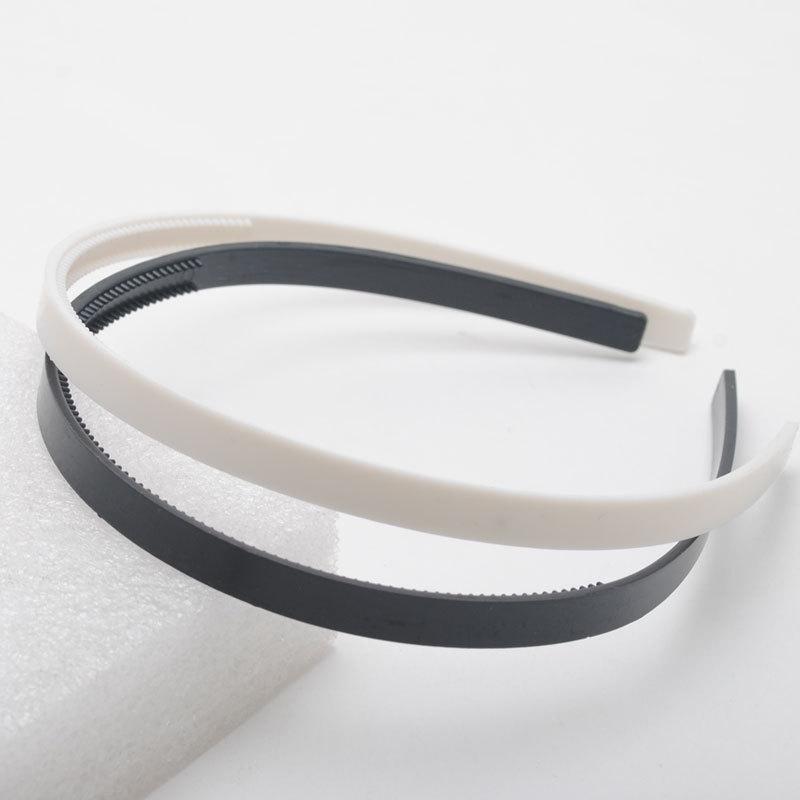 10pcs/lot 8mm /10mm Wide Teeth Hairbands Girls Plastic Headbands Lady Jewelry Findings Diy Tools White Black Hair Accessory