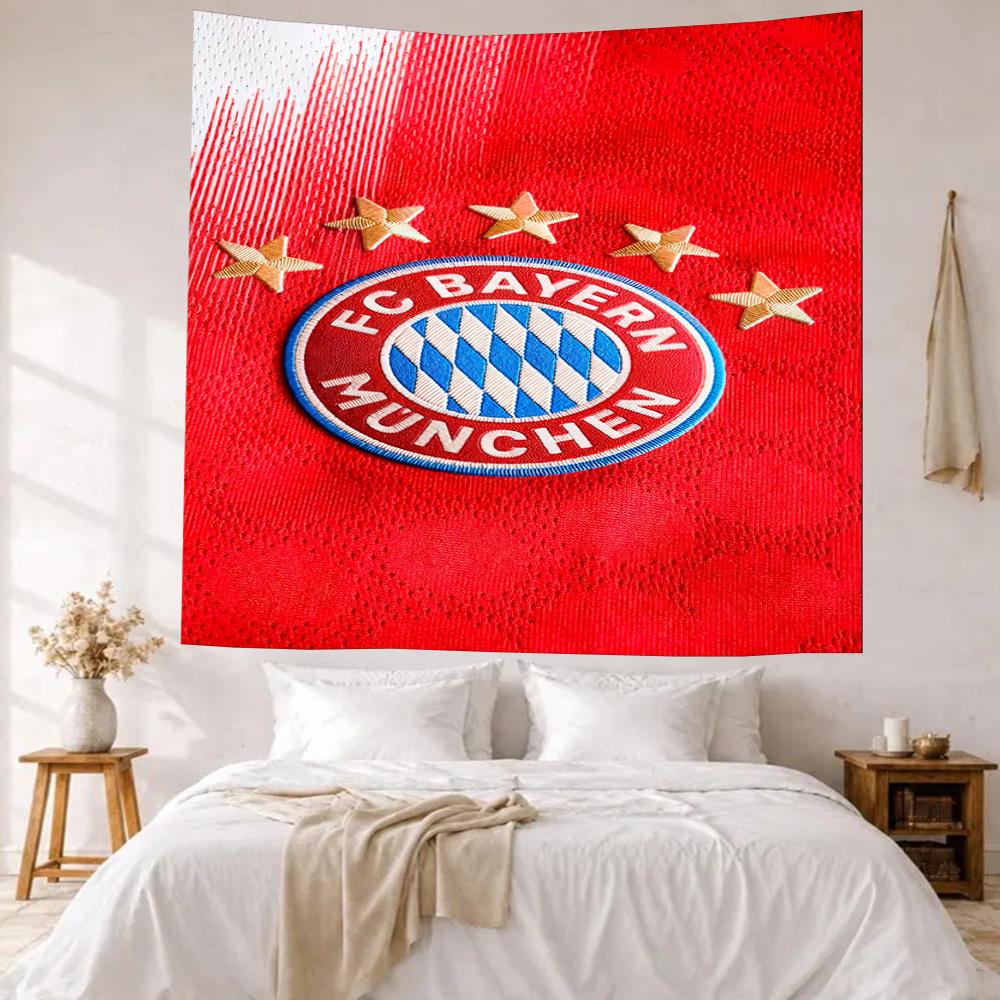 Fc Bayern Munich Wall Decor Tapestry Art For Pet Memorial Birthdaywedding Party Backdrop Family Gift
