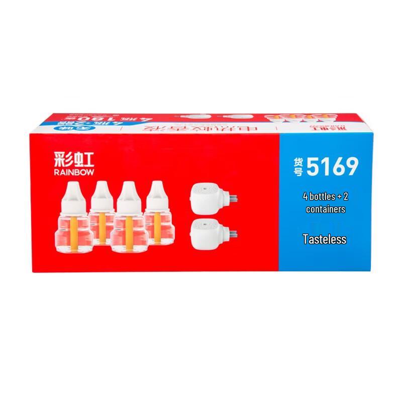 Regenbogen Digitaler Geruchloser Mückenschutz Stecker (4+2 Packung)