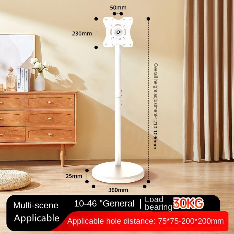 Modern Design TV Stand,Rolling TV Cart for 10-46 Inch OLED LED Monitors,TV Floor Stand Holds Up To 88lbs,Max VESA 200x200mm