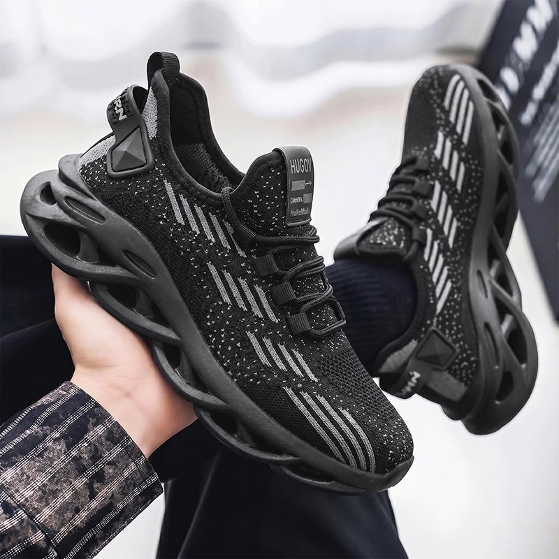 New Fashion Men 's Four Seasons Comfortable Thick Sole Shoes Students BoysTrending Soft Sole Breathable Casual Running Sneakers