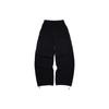 Li Ning Solid Color Side Pocket Elastic Waist Straight Leg Casual Pants Men Bottoms Black AKLSC81-2