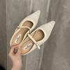 Fashion SUOJIALUN 2025 Summer New Women Slipper Fashion Weave Hemp Slip On Mules Shoes Soft Flat Heel Outdoor Dress Sandal Shoes