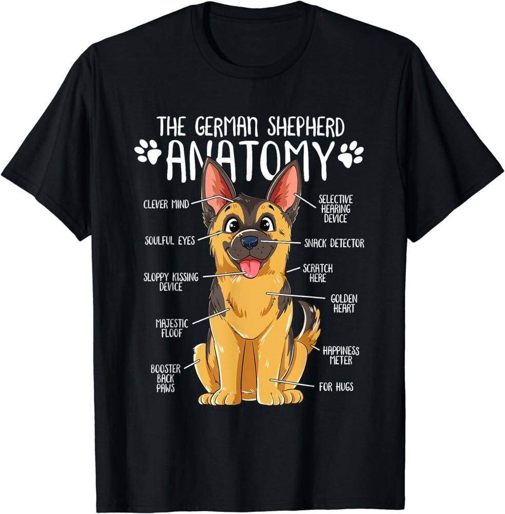 

Funny Anatomy German Shepherd Dog Owner Gift Unisex T-Shirt 2XL