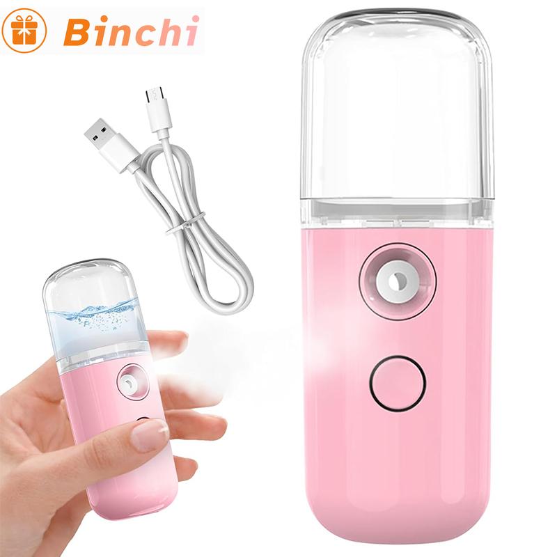 Mini Humidifier Facial Steamer Device Beauty Spray Hydrating Apparatus Cold Spray Apparatus Rechargeable Nano Spray Skin Care