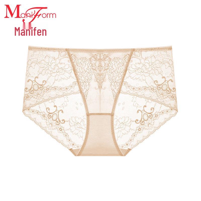 

Женские трусы-слипы средней посадки с вышивкой Maniform 160/90