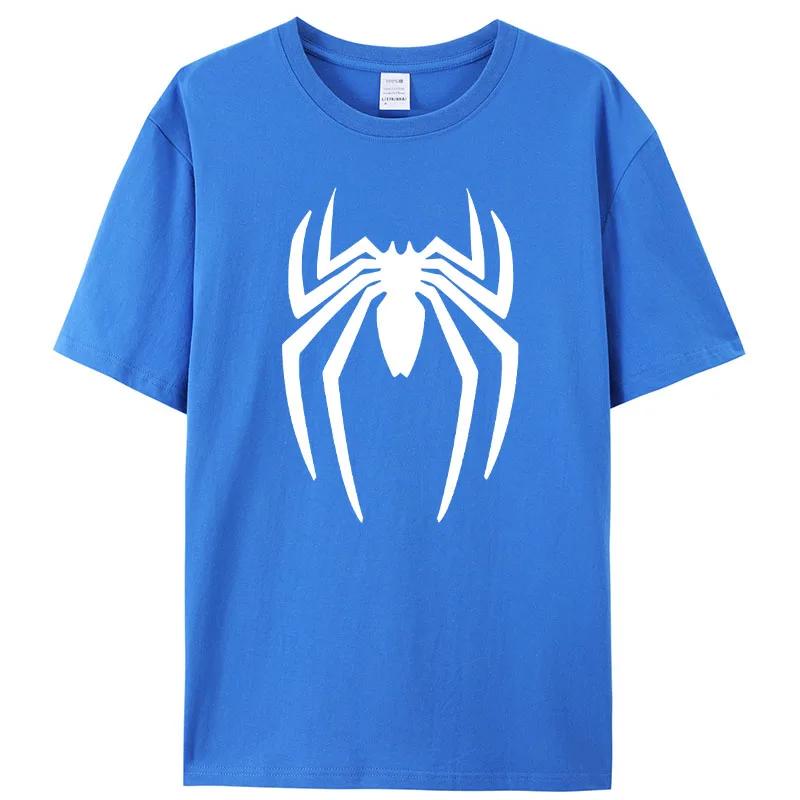 Summer Spider T-Shirt Short Sleeve Sport Cartoon Hero Tops Tees Oversized Streetwear Casual T Shirts Designer Unisex Clothing