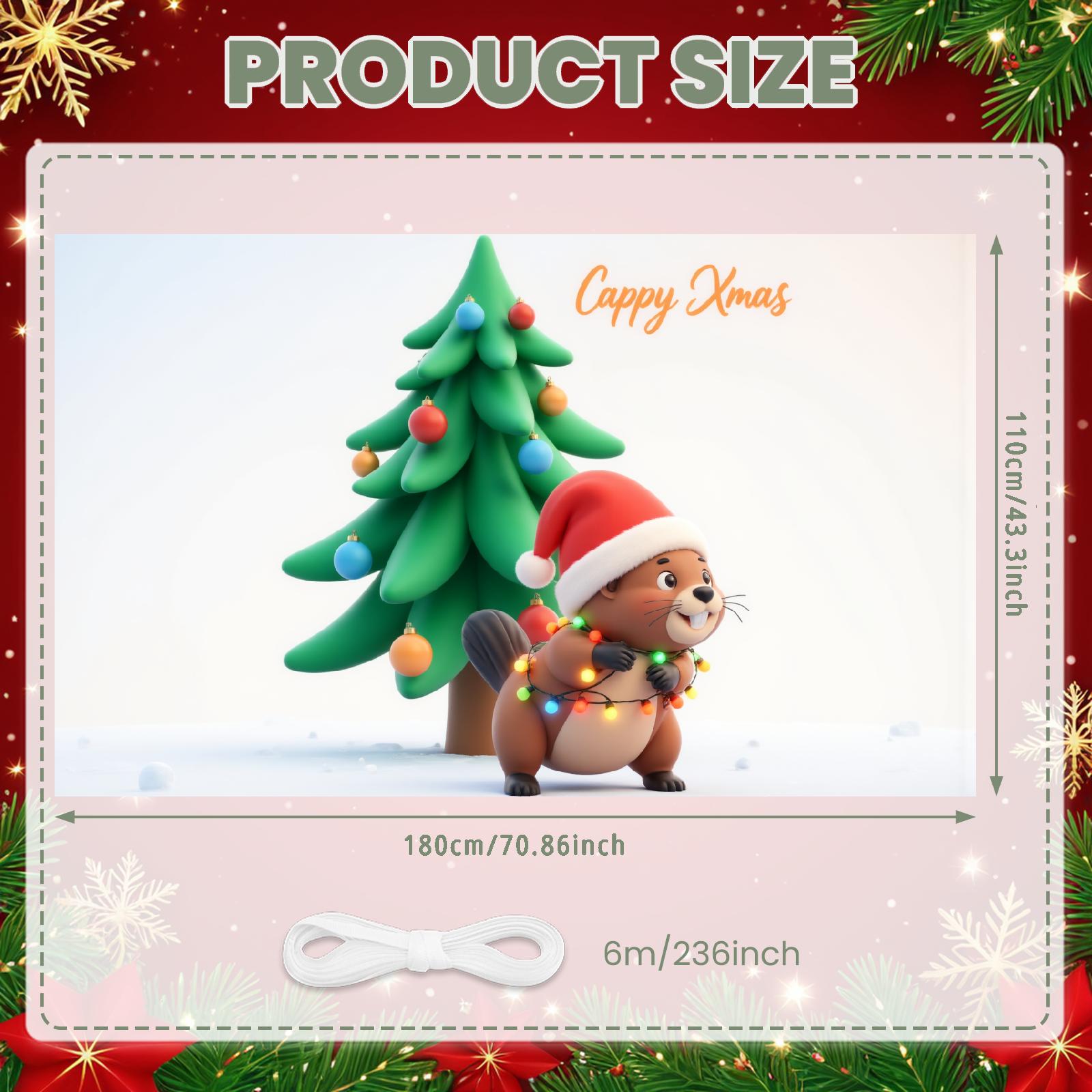 

Рождественский баннер Яркие цвета Баннер для рождественской вечеринки Рождественский декор Праздничная тематика Животный Рождественский баннер Для вечеринки Дома