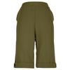 Women's Summer Fashion Color Elastic Waist Cotton Linen Five Quarter Pants Casual Loose Rolled Edge Pocket Shorts