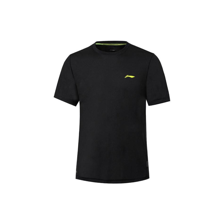 

Чоловіча футболка з круглим вирізом і коротким рукавом Li-Ning, чорний AHSQ363-6 L