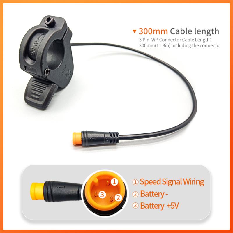 300x Rechts/Links Hand Gashebel Aluminiumlegierung Daumengas Elektrisches Fahrradbeschleuniger Zubehör