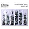 Long Bag Nail Art Jewelry Glass Flat Bottom Diamond Nail Art Diamond Nail Art Jewelry Mixed