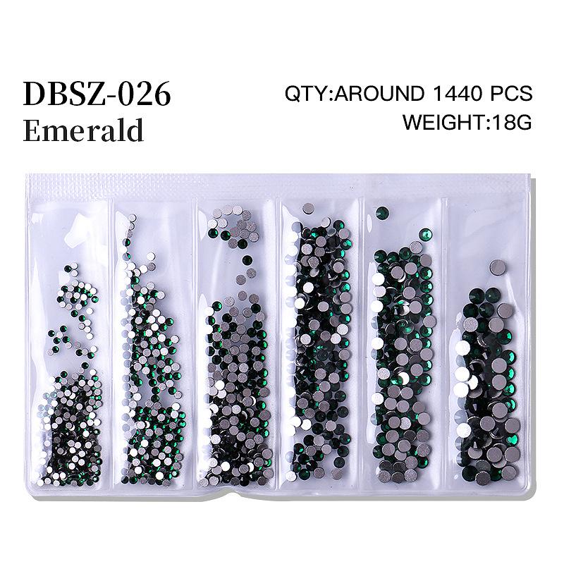 Long Bag Nail Art Jewelry Glass Flat Bottom Diamond Nail Art Diamond Nail Art Jewelry Mixed