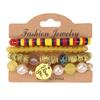 European & American Bohemian Beaded Multi-layer Bracelet with 'I LOVE YOU' Pendant