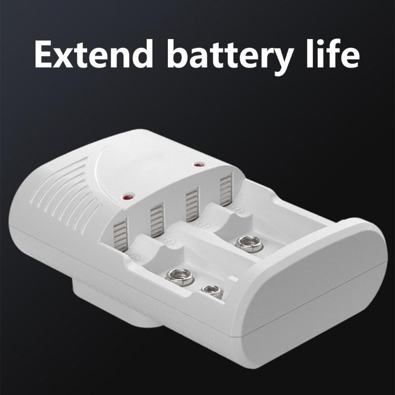 Functional Quick Charging Devices Compatible for AA 3A 9V Batteries Charging Adapters LED Light Easy and Convenient