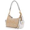 Coach Pennie 25 Classic Monogram Zipper Detachable Shoulder Strap Coated Canvas Leather Shoulder Bag Medium Women shoulder bag Khaki C7223-IMDQC