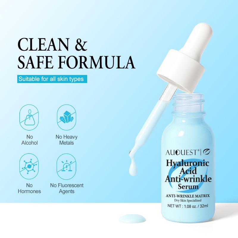 Hyaluronsäure Gesichtsserum Lang anhaltende Feuchtigkeitspflege Anti-Aging Nährende Gesichtsessenz Fältchenreduzierung Hautpflege