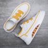 Trendy men's shoes spring and summer new little white shoes elastic edge buckle design lazy shoes personalized versatile color matching air cushion t