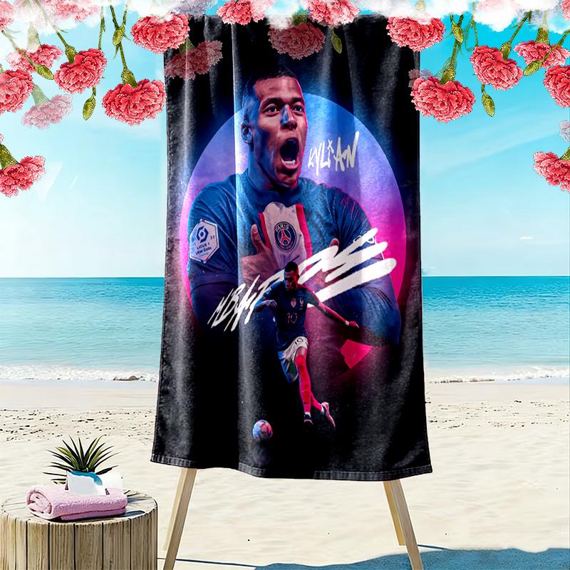 Cristiano Ronaldo: Asciugamano da spiaggia Legend Football Portatile per viaggi Campeggio all'aperto Asciugamano da bagno ad asciugatura rapida Assorbente Asciugamano da piscina all'aperto
