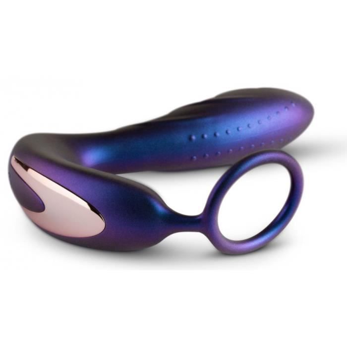 COCKRING PLUG Cockring + Plug vibrant Black Hole Hueman 11 x 3.3cm HUEMAN