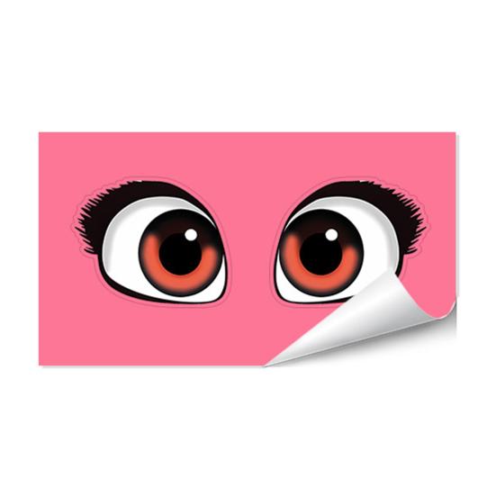 Luminous Eyes Toilet Stickers Removable Glow In The Dark Toilet Seat Cover Decals for Lavatory Bathroom Washroom