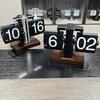 Classical Digital Flip Down Clock Battery Operated Desktop Mechanical Clock with Large Number Display for Easy Viewing