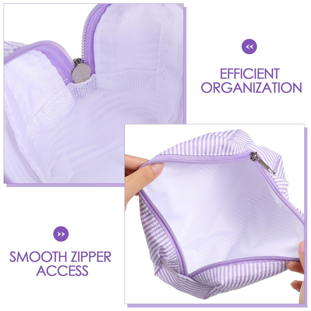 Premium Striped Pencil Bag Roomy Compartment Efficient Organization for Office School Supplies Travel Essential Portable