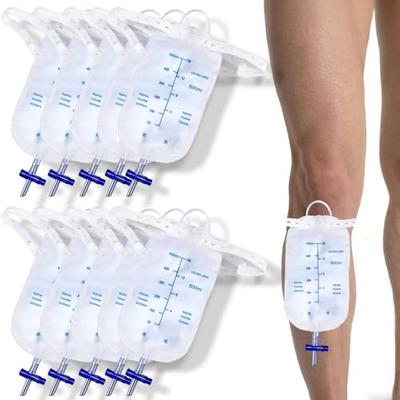 Zhihu 500ml Urine Bags, 10-Piece Set, Portable Toilet, Prevents Splashing and Leakage, Hangable, Leg Holder, Urine Collector
