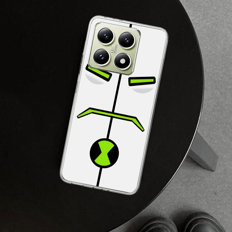 Cartoon Ben 10 Phone Case Cover for Xiaomi Redmi Note 15 14 13 12 11 Pro Plus 14S 12S 11S 11T 11E 10S 10 Customized Fundas Redmi