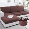 Thickened Cushion Cover Wave Pattern Jacquard Fabric Couch Seat Elastic Cover For Family Room L Form L Shape Couch Backrest Furniture Protector