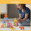 Wooden Animal Stacking Blocks For Kids Creative Balance Educational Toy