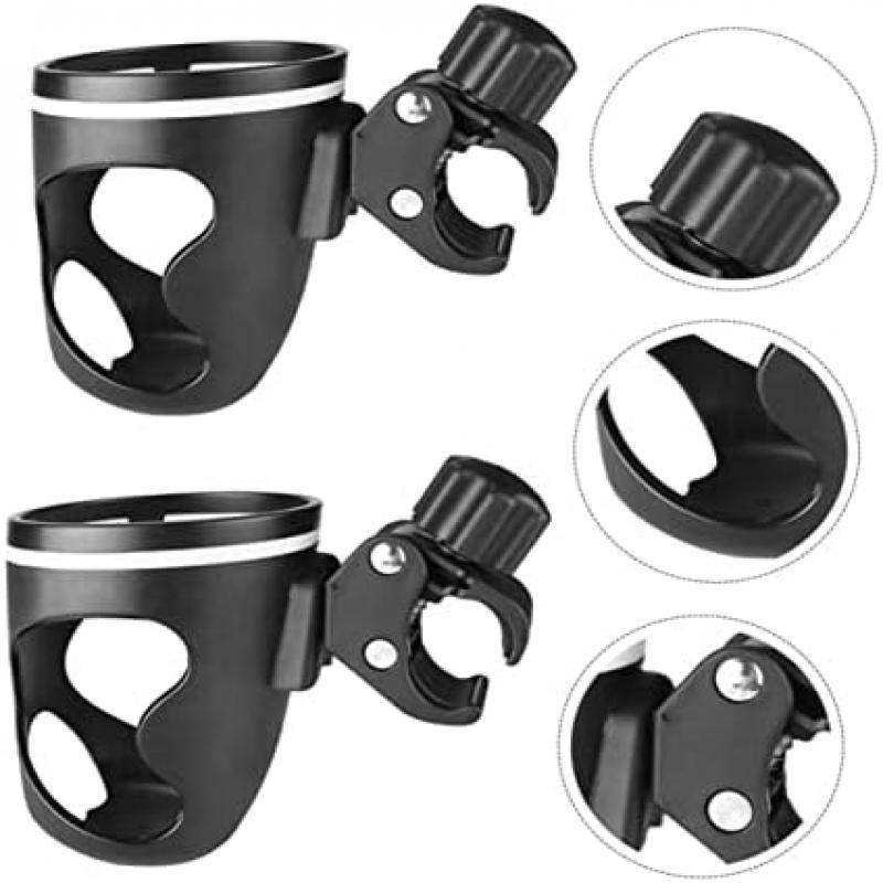 2 Pack Stroller Cup Holder, Non-Slip Durable Drink Holder, Easy to Install Buggy Accessories for On-the-Go