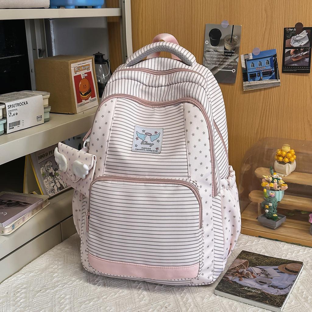 Schoolbag Korean schoolbag girl original design sense niche non-collision large capacity junior high school backpack ins wind backpack
