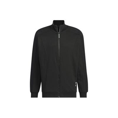 Men's Black Stand Collar Sports Casual Loose Long Sleeve Jacket