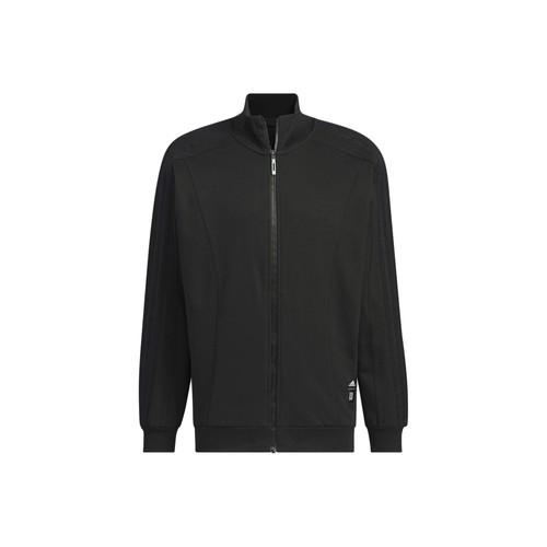 

adidas Men s Black Stand Collar Sports Casual Loose Long Sleeve Jacket XL чёрный