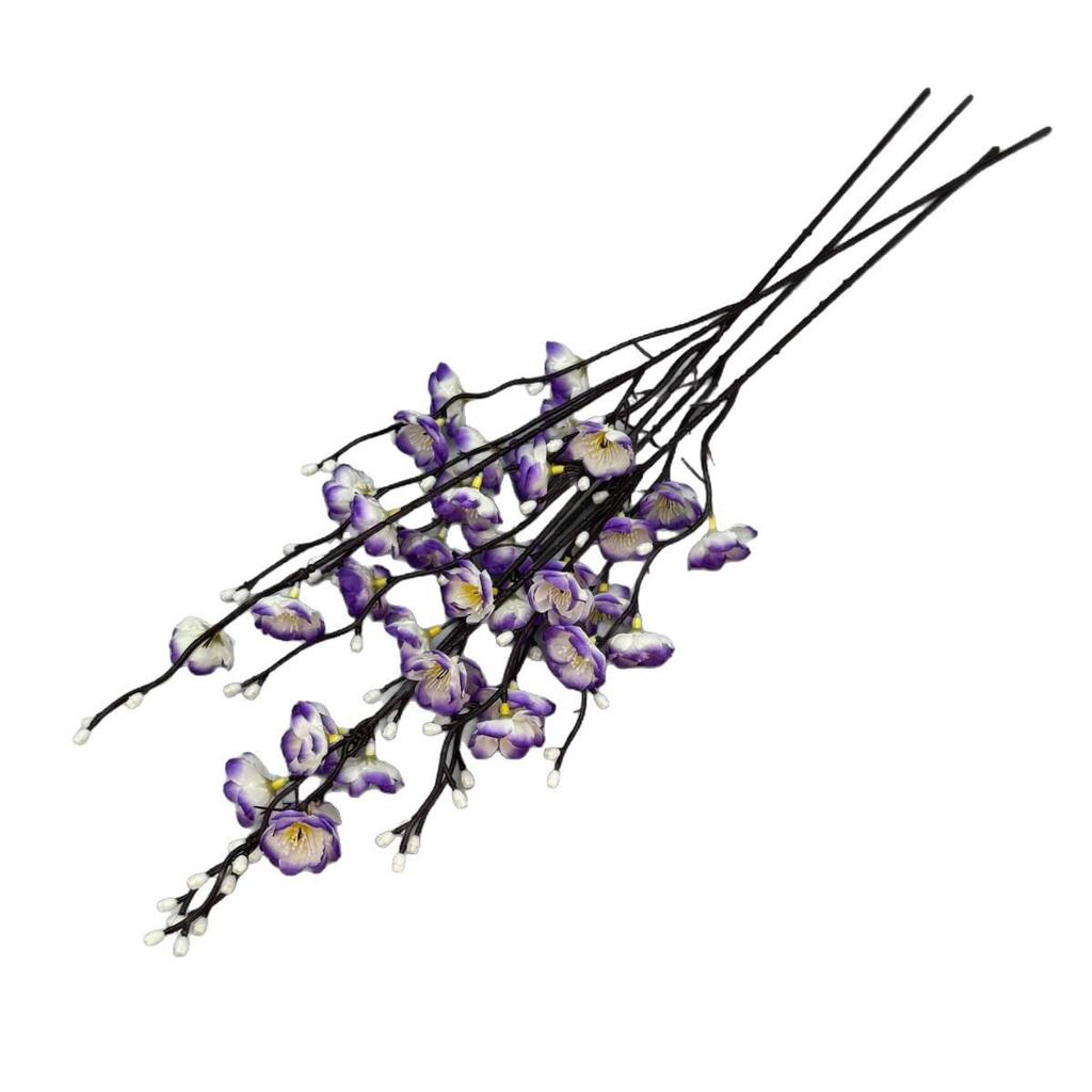 Mini Plum Blossom Silk Flower Arrangement for Home Decor