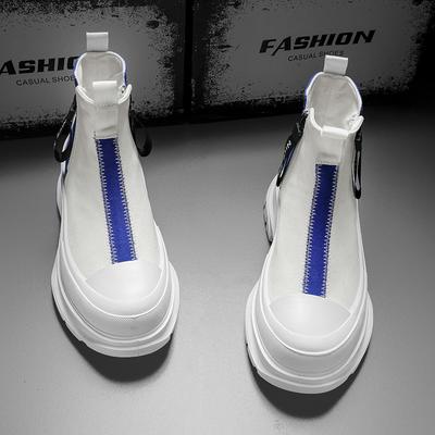 Scarpe primavera nuove suola spessa ammortizzanti giovanili alte in tela
