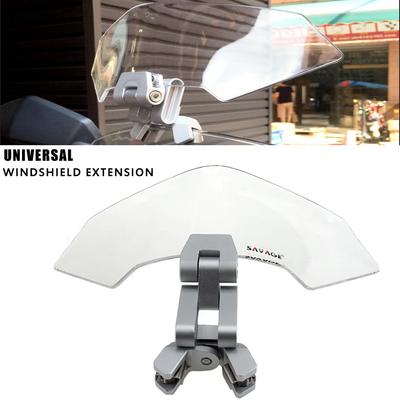 Extension de Pare-brise Universelle Transparente Réglable Déflecteur de Vent Pare-brise pour Kawasaki BMW Ducati Honda Yamaha Suzuki