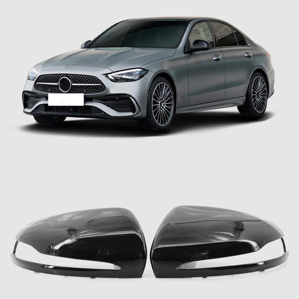 2 st Sidospegelkåpa Backspegelhus Vänsterstyrd Ersättning för Benz W205 C205 V205 S205 2014 2020