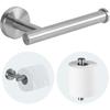 2PCS SUS 304 Stainless Steel Toilet Paper Holder, Brushed Nickel Wall Mount Toilet Roll Holder, Rustproof Single Bar for Bathroom Kitchen Washroom
