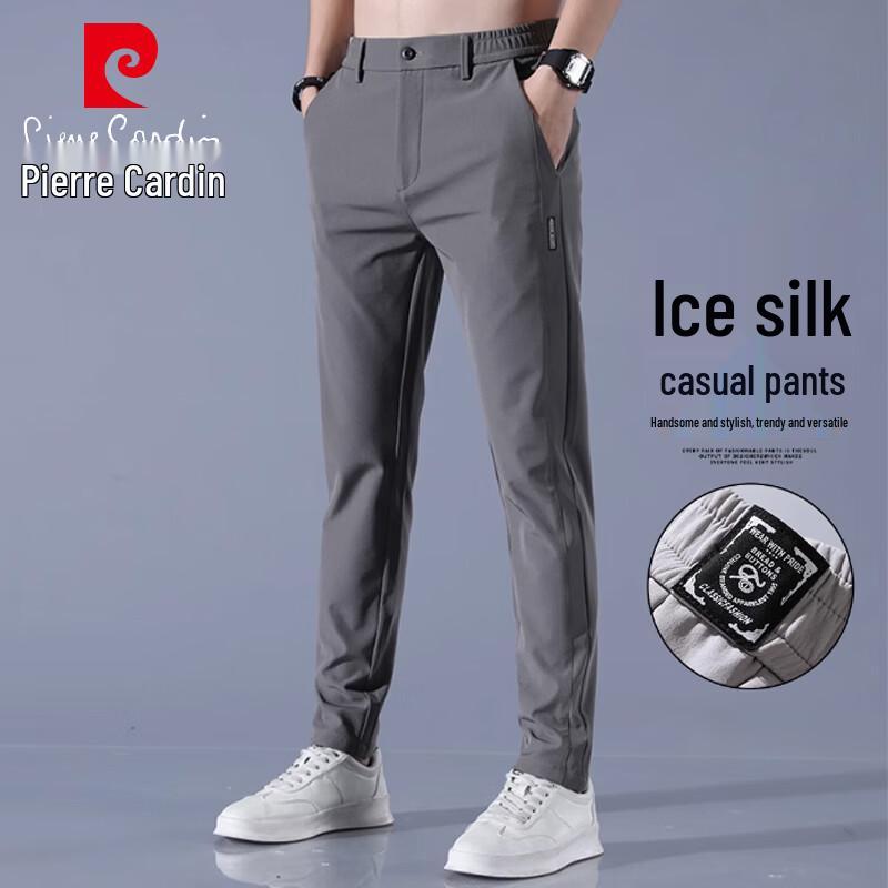 

Pierre Cardin Men s Ice Silk Straight Casual Pants 32