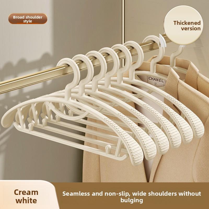 5 ks Domácí bezešvé protiskluzové ramínka s úhlem ramen a širokými rameny